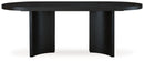Rowanbeck - Oval Dining Room Table - Black