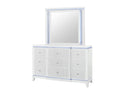 Alina - 5 Piece Full Bedroom Set With LED, Cooler, Speaker And USB - White
