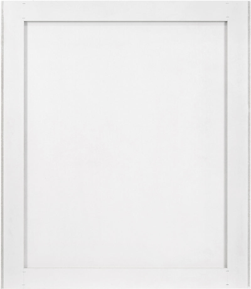 Modernist - Mirror With Stainless Steel Base - White