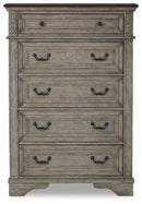 Lodenbay - Five Drawer Chest - Antique Gray