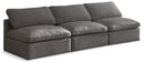 Plush - Modular Armless 3 Seat Sofa