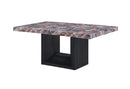 D02 - 5 Piece Dining Room Set (Dining Table, 4 Chairs) - Lava / Black