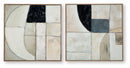 Bexlen - Wall Art Set (Set of 2) - Tan / Taupe / Black