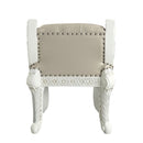 Vanaheim - Vanity Stool - Beige Synthetic Leather & Antique White
