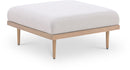 Laguna - Resilient Water Resistant Fabric Upholstered Outdoor Patio Modular Ottoman