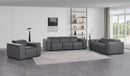 1224 - 6-Piece Modular Power Reclining Sofa, Loveseat & Chair Set In With 6 Power Recliners & Power Headrests