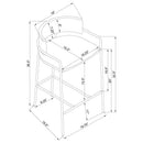 Comstock - Upholstered Low Back Stool