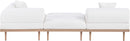 Laguna - 3 Piece Upholstered Outdoor Patio Modular Sofa With Backless Seat And 1 Arm