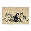 Doormats - Kitty Crew Doormat - Black / Sand