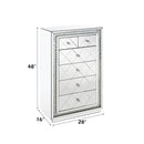 Nysa - Cabinet - Mirrored & Faux Crystals Inlay
