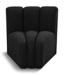 Arc - Boucle Fabric Curved Corner Chair