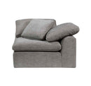 Naveen - Linen Modular Wedge With Pillow - Gray