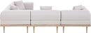 Laguna - 4 Piece 106.5" Upholstered Outdoor Patio Modular Sectional