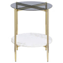Jonelle - Round Glass Top Table