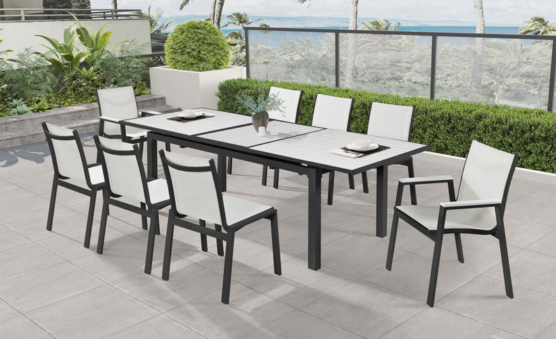 Nizuc - Outdoor Patio Dining Chair With Gray Frame (Set of 2)