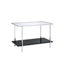 Angwin - Console Table - Mirrored, Faux Marble Top & Chrome