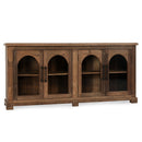 Zion - Wood 4 Door Cabinet - Natural