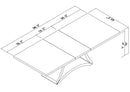 D313 - Dining Table And 6 Chair Set - White