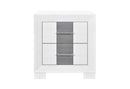 Optimus - Nightstand - White / Gray
