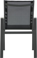 Nizuc - Outdoor Patio Dining Arm Chair With Gray Frame (Set of 2)