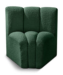 Arc - Boucle Fabric Curved Corner Chair