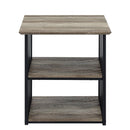 Zudora - Nightstand - Antique Oak & Black
