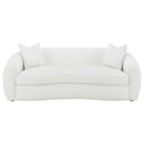 Isabella - Faux Sheepskin Upholstered Sofa Set