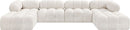 Ames - 6 Piece Fabric Modular U-Shaped Sectional