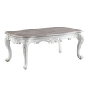 Ciddrenar - Coffee Table - Marble Top & White