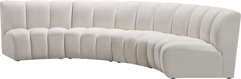Infinity - 4 Piece Velvet Modular Sectional