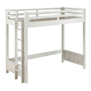 Celerina - Twin Loft Bed - Weathered White