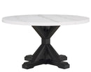 Varley - 5 Piece Round Dining Room Set - White / Gray