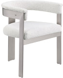 Romeo - Boucle Dining Chair With Silver Base (Set of 2)