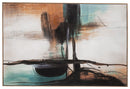 Brunonia - Wall Art - Teal / Orange / Black