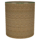 Halden - Round Woven Seagrass Accent Side Table - Light Brown