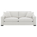 Ashlyn - Fabric Upholstered Track Arm Sofa - Sand