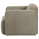 Dorset - Fabric Upholstered Round Track Arm Accent Chair