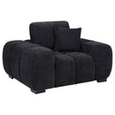 Octavia - Fabric Upholstered Track Arm Accent Chair
