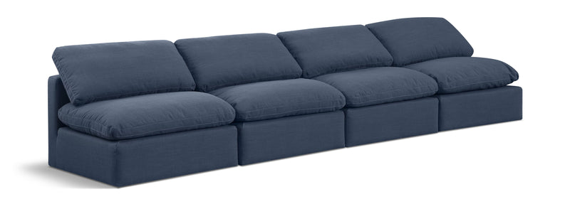 Indulge - Linen 4 Seat Modular Armless Sofa
