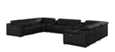 2679 - 10-Piece U-Shaped Power Reclining Sectional In Genuine Leather (4 Recliners) - Dark Gray