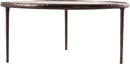Evren - Glass Top And Aluminum Base Coffee Table