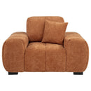 Octavia - Fabric Upholstered Track Arm Accent Chair