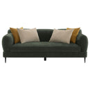 Jade - Chenille Upholstered Modern Track Arm Sofa