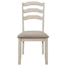 Ronnie - Wood Dining Side Chair (Set of 2) - Rustic Cream