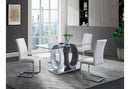 D1628 - 9 Piece Dining Room Set (Dining Table And 8 Dinning Chairs) - White