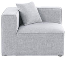 Cube - Linen Corner Chair
