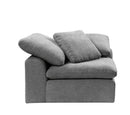 Naveen - Linen Modular Wedge With Pillow - Gray