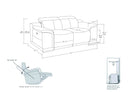 9762 - Power Reclining Loveseat