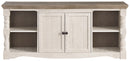 Havalance - Extra Large TV Stand - 2 Doors - Brown / Beige