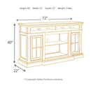 Roddinton - 2 Pc. - 74" TV Stand with Electric Infrared Fireplace Insert - Dark Brown